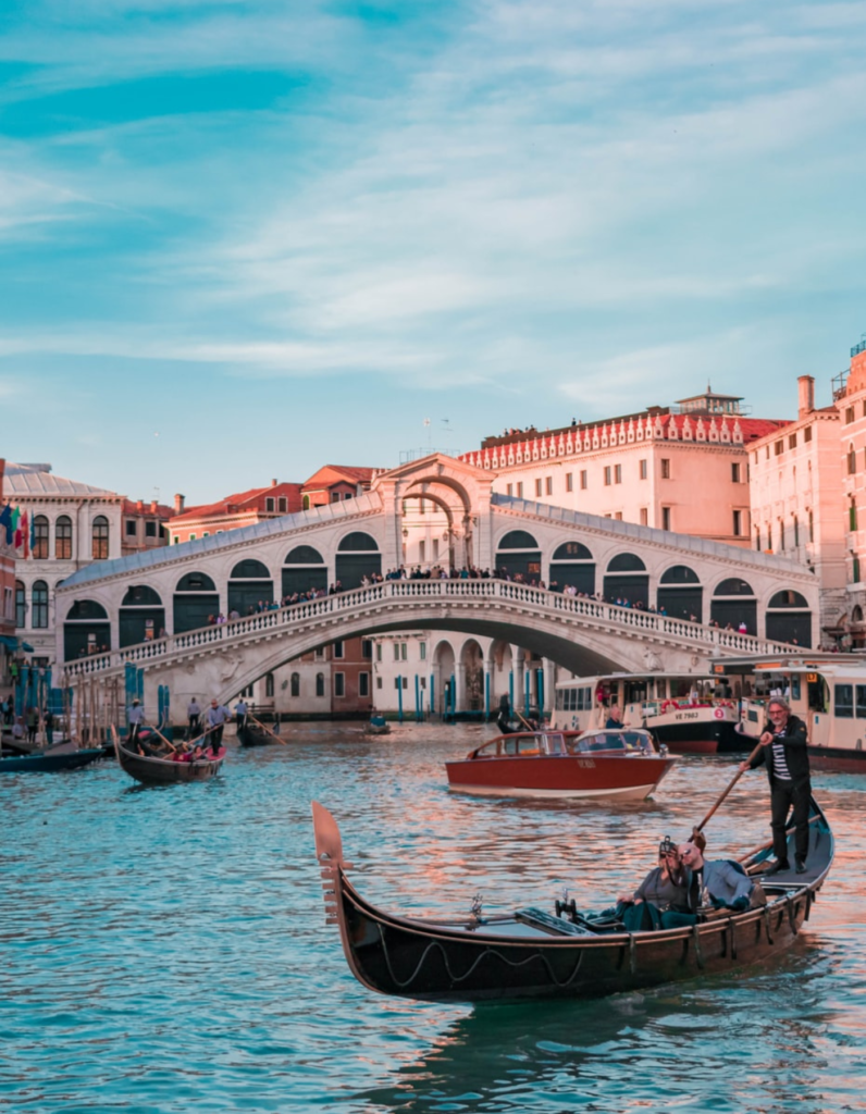 Pont du Rialto, gondole, Venise