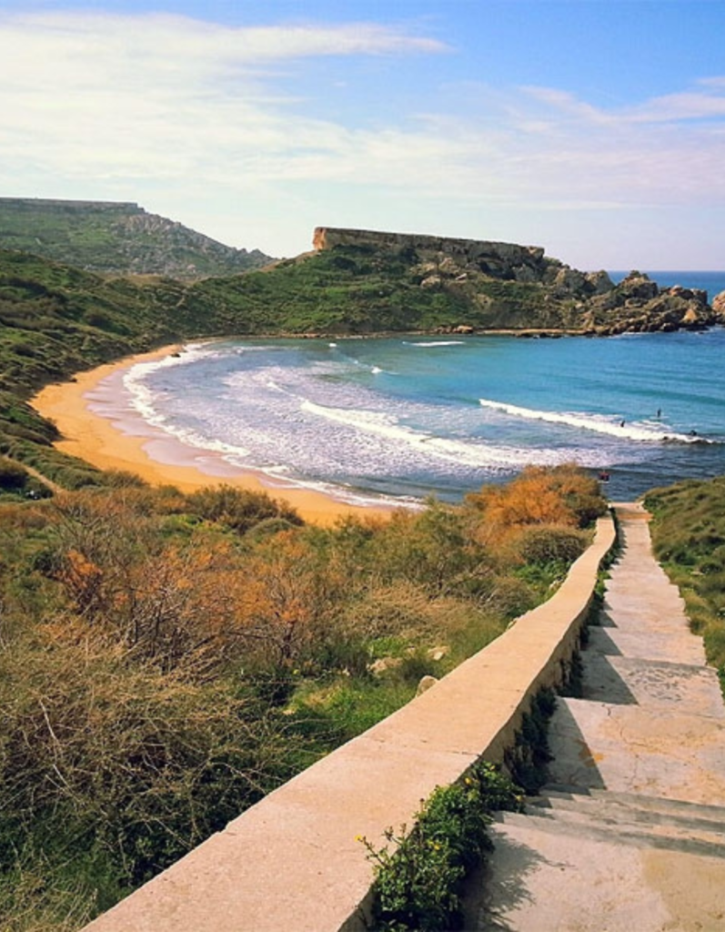 Riviera Bay, beach, Ghajn Tuffieha, Malte
