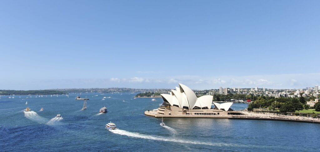 Panoramic view of the Iconic Sydney Opera House