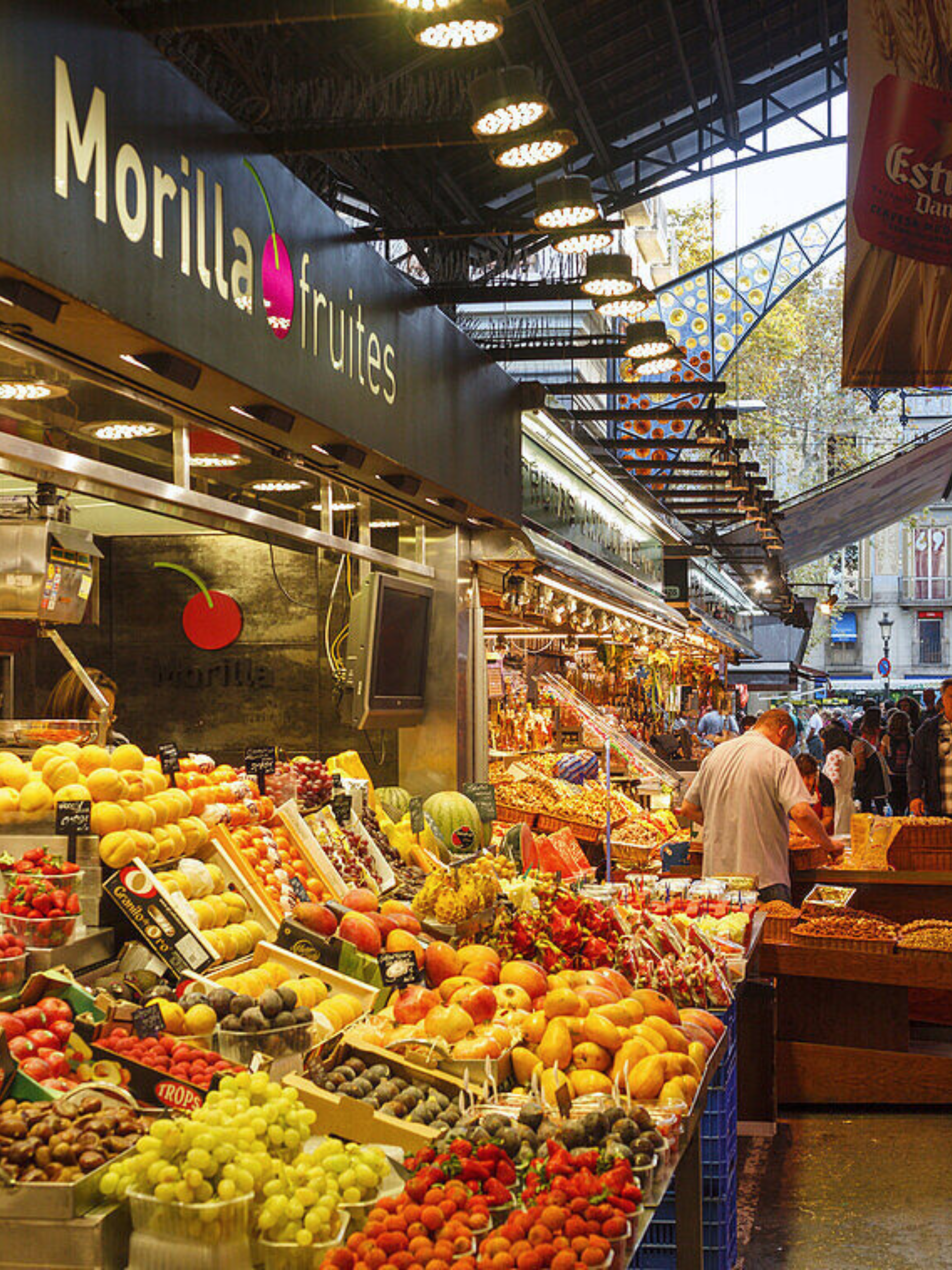Food market Las Ramblas, Barcelone, Espagne
